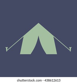 Icon of Tent. Eps-10.