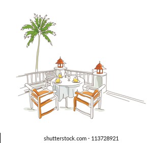 terraza de iconos