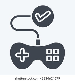 Icon Testing. related to Art and Media symbol. glyph style. simple design editable