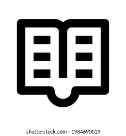 Icon Text Books With Style Outline