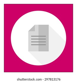 Icon of text document with folded corner
