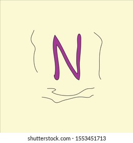 icon text font n cartoon background