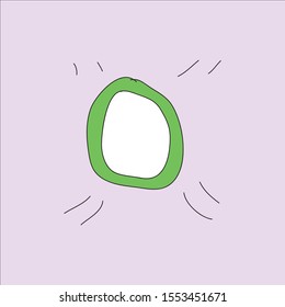 icon text font o cartoon background