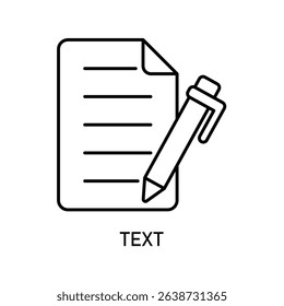 Icon a text, isolated against a clean background.