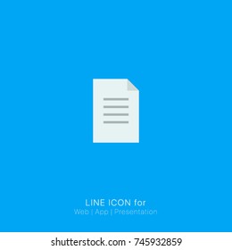 Icon text paper graphic design single icon vector