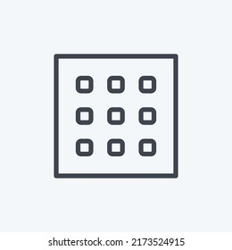 Textura de icono. adecuado para el símbolo de edición fotográfica. estilo de línea. diseño simple editable. vector de plantilla de diseño. ilustración de símbolo simple