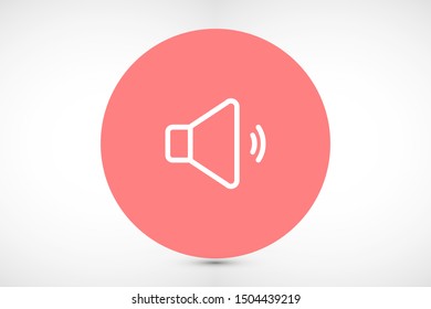 An icon that increases and reduces the Sound icon. Sound Icon Flat volume sign symbol icon. Sound vector music volume symbol. in trendy flat style Sound isolated on white background