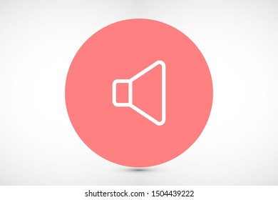 An icon that increases and reduces the Sound icon. Sound Icon Flat volume sign symbol icon. Sound vector music volume symbol. in trendy flat style Sound isolated on white background