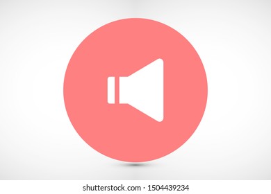 An icon that increases and reduces the Sound icon. Sound Icon Flat volume sign symbol icon. Sound vector music volume symbol. in trendy flat style Sound isolated on white background