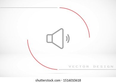 An icon that increases and reduces the Sound icon. Sound Icon Flat volume sign symbol icon. Sound vector music volume symbol. in trendy flat style Sound isolated on white background
