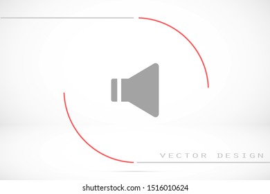 An icon that increases and reduces the Sound icon. Sound Icon Flat volume sign symbol icon. Sound vector music volume symbol. in trendy flat style Sound isolated on white background
