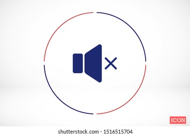 An icon that increases and reduces the Sound icon. Sound Icon Flat volume sign symbol icon. Sound vector music volume symbol. in trendy flat style Sound isolated on white background