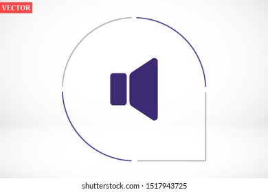 An icon that increases and reduces the Sound icon. Sound Icon Flat volume sign symbol icon. Sound vector music volume symbol. in trendy flat style Sound isolated on white background