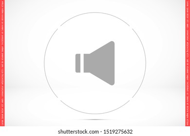 An icon that increases and reduces the Sound icon. Sound Icon Flat volume sign symbol icon. Sound vector music volume symbol. in trendy flat style Sound isolated on white background