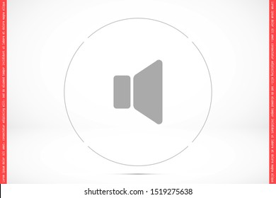 An icon that increases and reduces the Sound icon. Sound Icon Flat volume sign symbol icon. Sound vector music volume symbol. in trendy flat style Sound isolated on white background