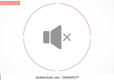 An icon that increases and reduces the Sound icon. Sound Icon Flat volume sign symbol icon. 