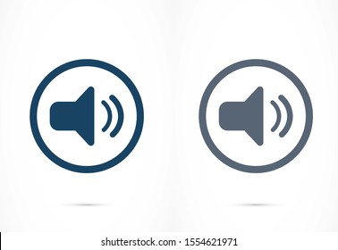 An icon that increases and reduces the Sound icon. Sound Icon Flat volume sign symbol icon. Sound vector  , music volume symbol. in trendy 