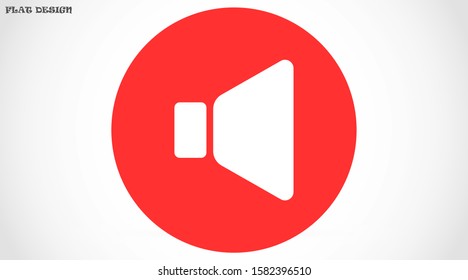 An icon that increases and reduces the Sound  icon. Sound Icon Flat volume sign symbol  