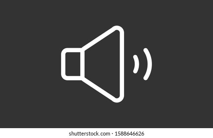 An icon that increases and reduces the Sound icon. Sound Icon Flat volume sign symbol icon. Sound vector music volume symbol. in trendy flat style Sound isolated on white background