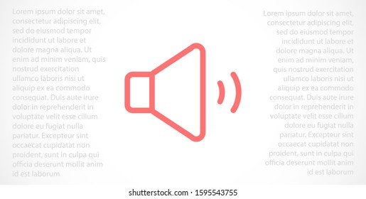 An icon that increases and reduces the Sound icon. Sound Icon Flat volume sign symbol icon. Sound vector music volume symbol. in trendy flat style Sound isolated on white background