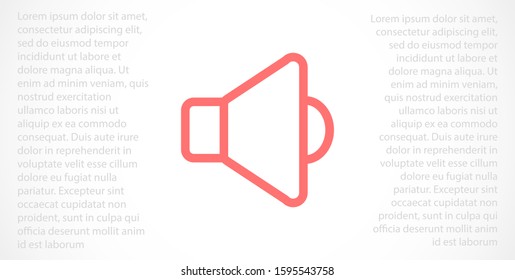 An icon that increases and reduces the Sound icon. Sound Icon Flat volume sign symbol icon. Sound vector music volume symbol. in trendy flat style Sound isolated on white background