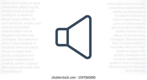 An icon that increases and reduces the Sound icon. Sound Icon Flat volume sign symbol icon. Sound vector music volume symbol. in trendy flat style Sound isolated on white background