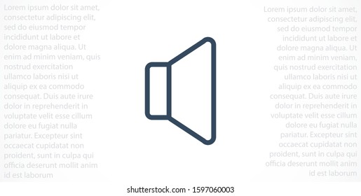 An icon that increases and reduces the Sound icon. Sound Icon Flat volume sign symbol icon. Sound vector music volume symbol. in trendy flat style Sound isolated on white background