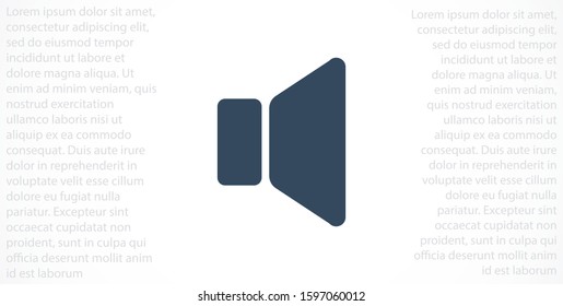 An icon that increases and reduces the Sound icon. Sound Icon Flat volume sign symbol icon. Sound vector music volume symbol. in trendy flat style Sound isolated on white background
