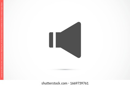 An icon that increases and reduces the Sound icon. Sound Icon Flat volume sign symbol . Sound vector icon, music volume symbol. in trendy flat style