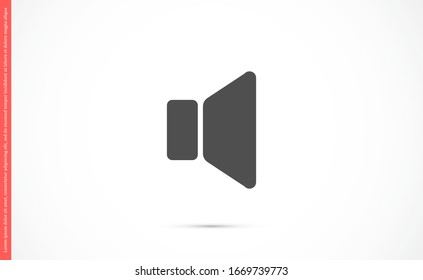 An icon that increases and reduces the Sound icon. Sound Icon Flat volume sign symbol . Sound vector icon, music volume symbol. in trendy flat style