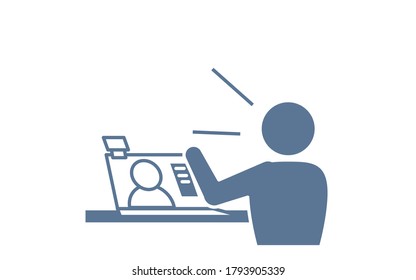 Icon That Recommends Online Meetings