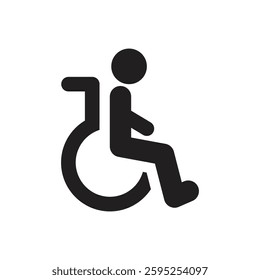 Icon that represent people with disabilities man