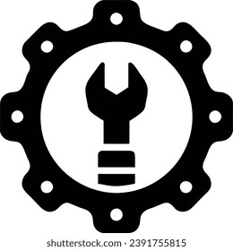 An icon that represents the symbol of mechanical equipment.