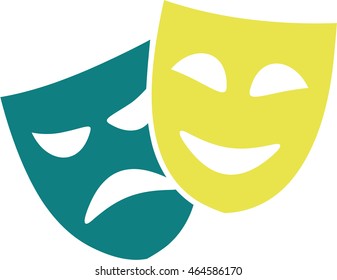Icon of theater masks