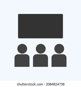 Icon Theaters - Glyph Style - Simple illustration,Editable stroke,Design template vector, Good for prints, posters, advertisements, announcements, info graphics, etc.