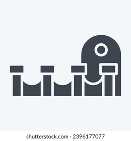 Icon Theatre. related to Theatre Gradient symbol. glyph style. simple design editable. simple illustration 1