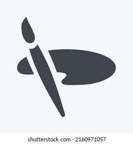 Icon Themes. suitable for Mobile Apps symbol. glyph style. simple design editable. design template vector. simple symbol illustration