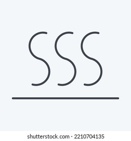 Icon Thermal Balance. suitable for sportswear symbol. glyph style. simple design editable. design template vector. simple illustration