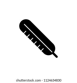 The icon of Thermometer. Simple flat icon illustration, vector of Thermometer for a website or mobile application on white background