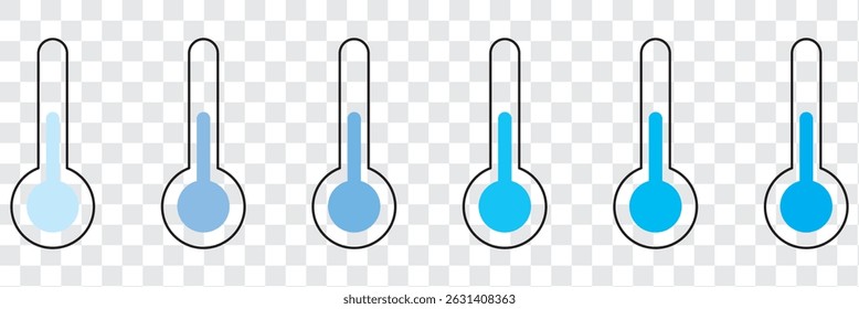 Icon thermometer temperature cold frost frozen winter ice weather heat symbol