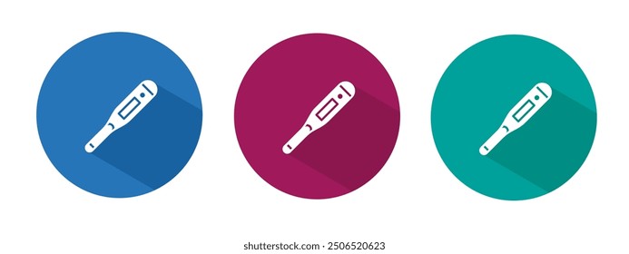 Icono para la Ilustración vectorial del termómetro en plano.