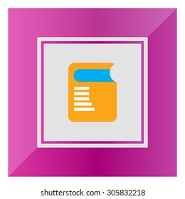 Icon of thick book with cover and title
