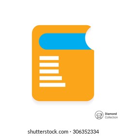 Icon of thick book with cover and title