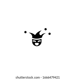 Icon thin Clown vector sketch icon isolated on white background good for Circus and Celebration