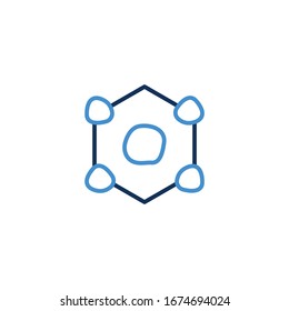 Icon Thin line blue color , Coronavirus icon set for infographic or website. New epidemic (2019-nCoV). Safety, health, remedies and prevention of viral diseases. Isolation. Vector illustration graphic