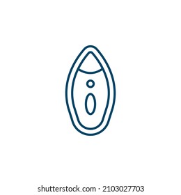  icon. Thin linear  outline icon isolated on white background. Line vector  sign, symbol for web and mobile