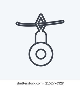 Icon Threading. suitable for Tailor symbol. line style. simple design editable. design template vector. simple symbol illustration