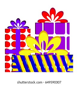 Icon: three boxes with gifts.