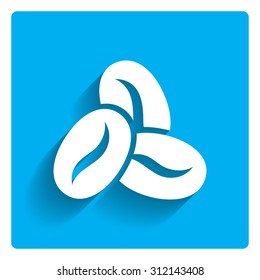 Icon of three coffee beans