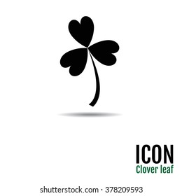 Icon of three leaf clover. Clover Icon Vector Art, Stock Vector